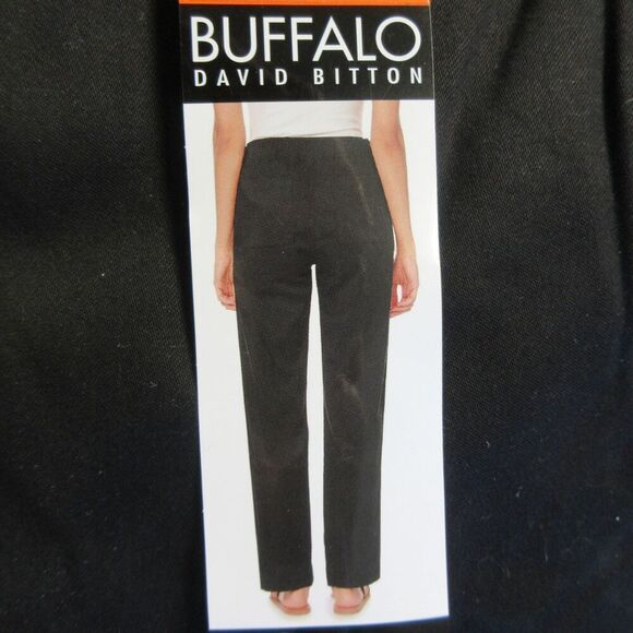 BUFFALO DAVID BITTON Womens Soft Tencel Pull-On Pants Sz XXL Black 2XL Ankle NWT - Picture 12 of 15